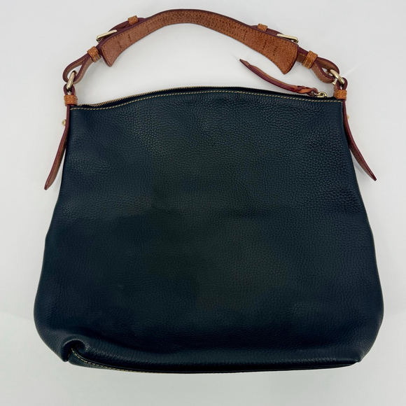 Dooney & Bourke Dillen Pocket Sac Shoulder Bag Black British Tan - Picture 3 of 11